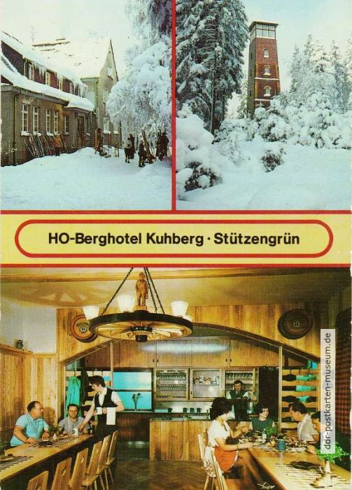 Stützengrün (Erzgebirge), HO-Berghotel "Kuhberg" - 1987