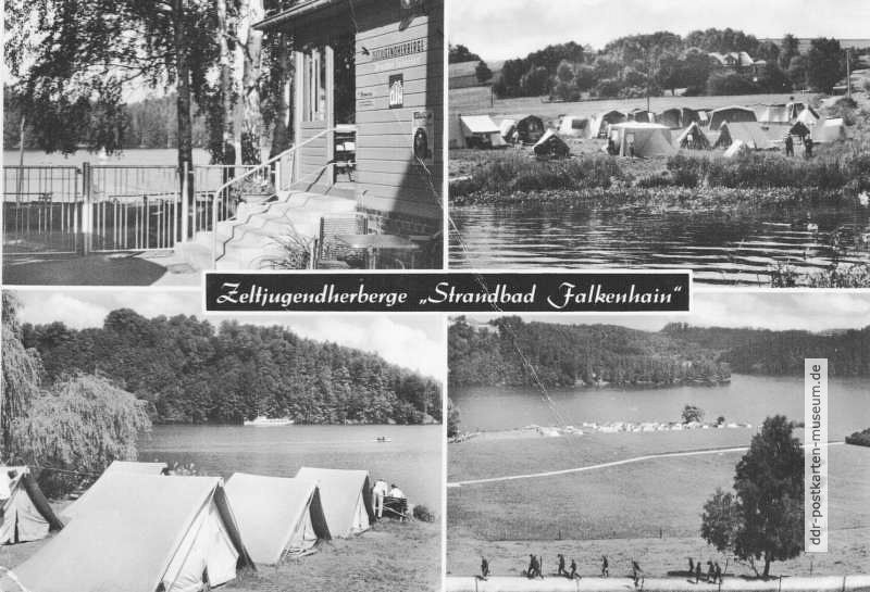 Falkenhain (Sachsen), Zeltjugendherberge "Strandbad Falkenhain" - 1970
