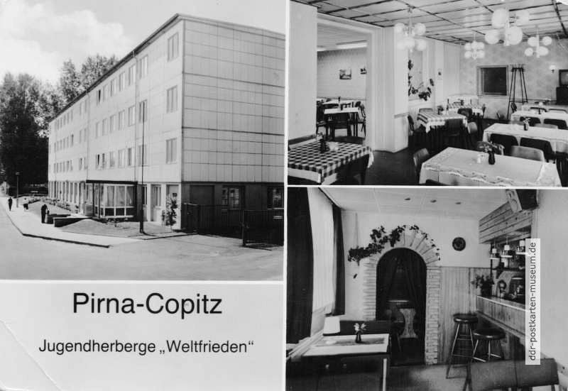 Pirna-Copitz, Jugendherberge "Weltfrieden" - 1986