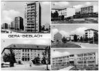 Hochhäuser, Bergarbeiter-Poliklinik, Kindergarten, Oberschule - 1979