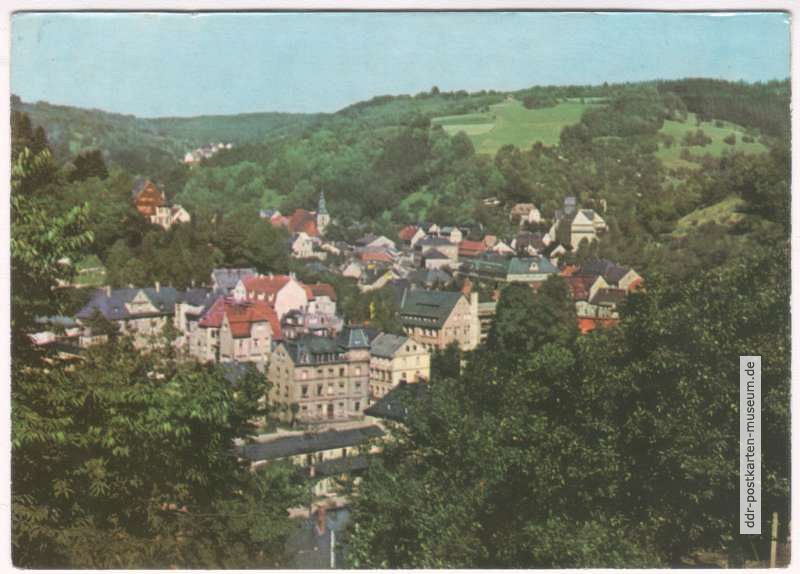 Blick vom Ochsenkopf auf Glashütte - 1971