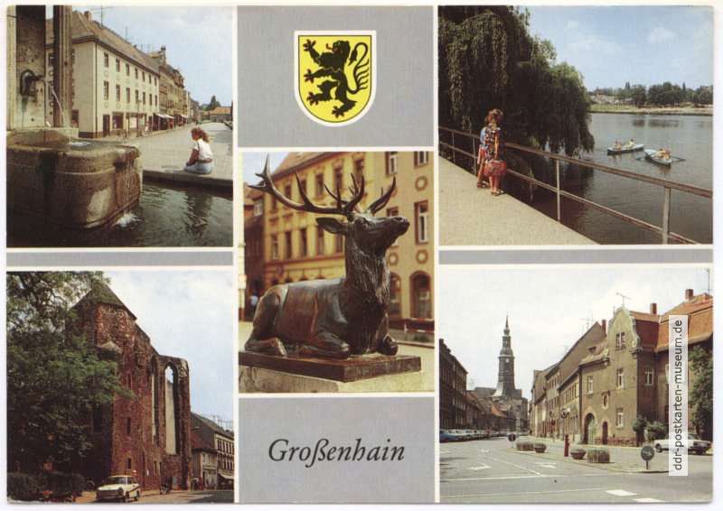 Dianabrunnen, Gondelteich, Klosterruine, August-Bebel-Straße - 1990