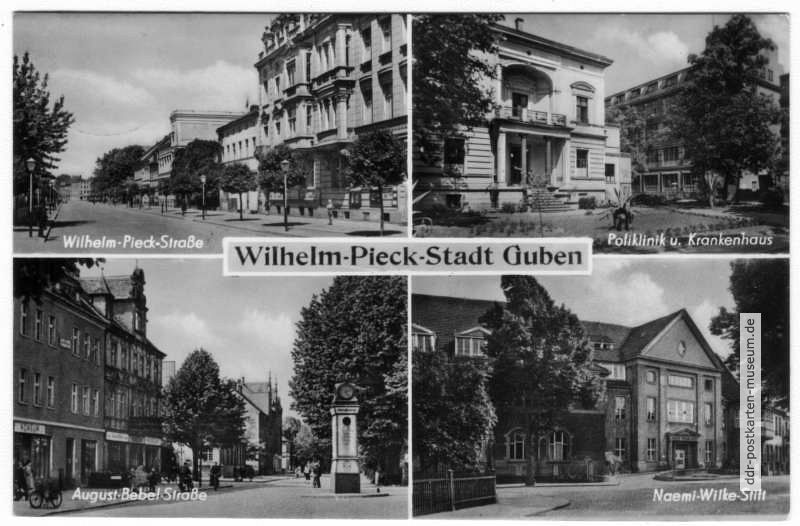 Mehrbildkarte Wilhelm-Pieck-Stadt Guben - 1961