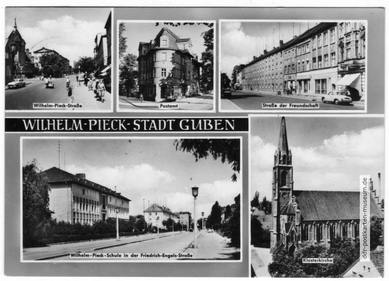 Wilhelm-Pieck-Straße / - Oberschule, Postamt, Str. der Freundschaft, Klosterkirche - 1965