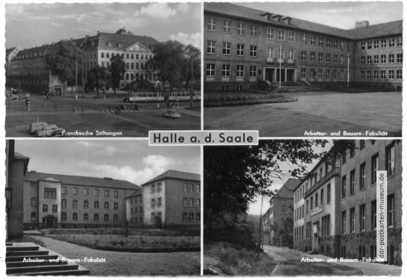 Franckesche Stiftungen, Arbeiter- und Bauern-Fakultät - 1963