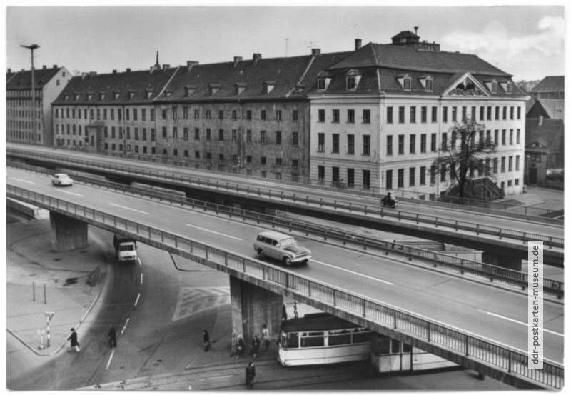 Franckesche Stiftungen (nach dem Bau der Hochstraße) - 1974