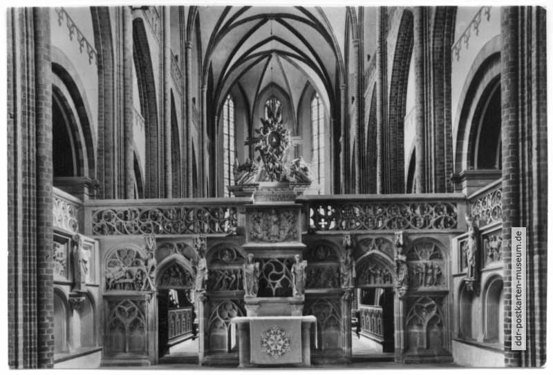 Dom St. Marien zu Havelberg, Mittelteil des Lettners - 1969
