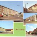 Neubauten Wilhelm-Pieck-Ring, Kaufhalle, Gagarin-Oberschule, Rathaus - 1982