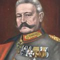 Gemälde des Obersten Heeresführers des Deutschen Reiches, Generalfeldmarschall Paul von Hindenburg