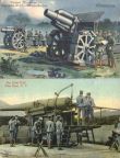 Kanone 21 cm Deutsche Mörser-Batterie und Amerikanisches Geschütz in New York - 1915