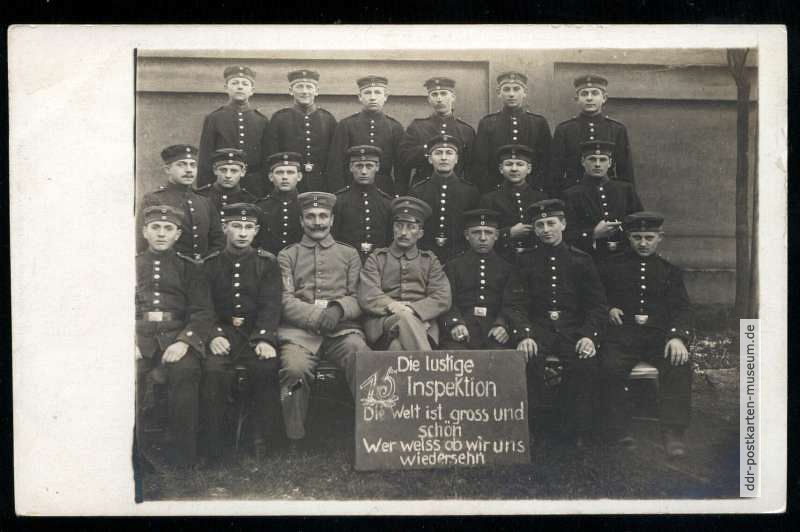Privatpostkarte vom 15. Inspektions-Bataillon - 1917