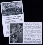 WK II: Feldpostkarten mit zeitgenössischem Liedgut um 1940