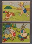 Ostergrußpostkarten mit Druckvermerk für Genehmigung durch Military Government - 1946