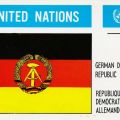 Einzige Postkarte der Welt mit DDR-Flagge, Herausgeber: UNO, New York 1974