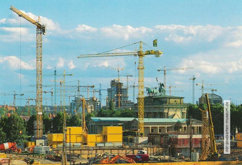 Baustelle vom Potsdamer Platz in Berlin - 1998