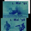 Protestpostkarten mit Aufruf zum "Revolutionären 1.Mai"