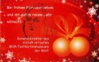 Strengstens limitierte Weihnachtsgrußkarte mit Konterfei von Jürgen Hartwig - 2011