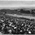 Sachsenring-Rennen, Blick in die Queckenbergkurve - 1962