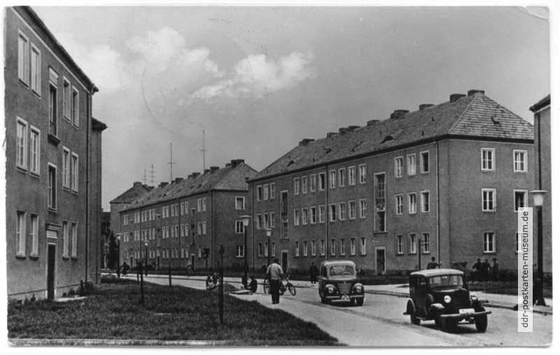 Neubauten in der August-Bebel-Straße - 1959