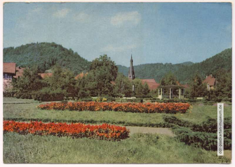 Kurpark im Luftkurort Ilfeld - 1964