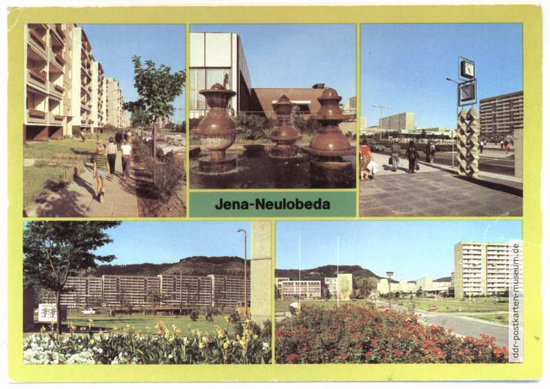 Mehrbildkarte III aus Jena-Neulobeda - 1983