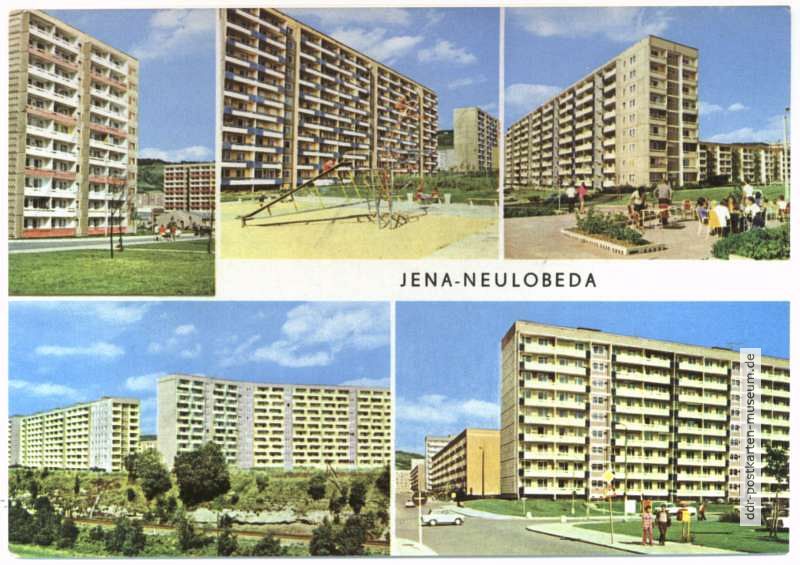 Mehrbildkarte II aus Jena-Neulobeda - 1976
