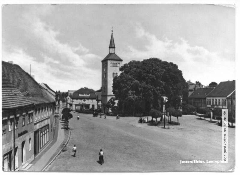 Leninplatz mit Evangelischer Kirche - 1965