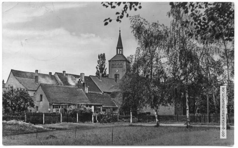 Blick zur Evangelischen Kirche am Markt - 1960