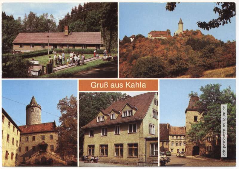 FDGB-Erholungsheim, Leuchtenburg und Innenhof, Karl-Liebknecht-Platz - 1990