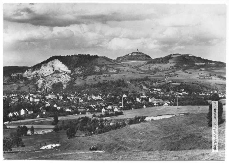 Blick auf Kahla mit Leuchtenburg - 1968