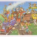 Geburtstagskarte, Eine lustige Eisenbahnfahrt - 1988
