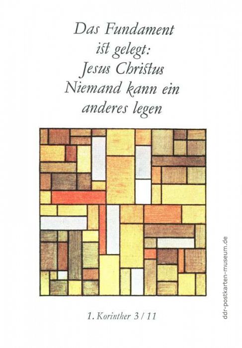 Spruchkarte mit Zitat Korinther - 1976