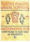 Plakat für Katholikentreffen 1987 in Dresden - 1987