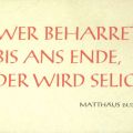 Spruchkarte mit Zitat Matthäus - 1973