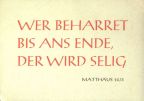 Spruchkarte mit Zitat Matthäus - 1973