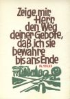 Spruchkarte mit Psalm (Monatsspruch) - 1973