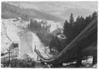 Neuerbaute Großsprungschanze (Bauzeit: 7 Monate) - 1962