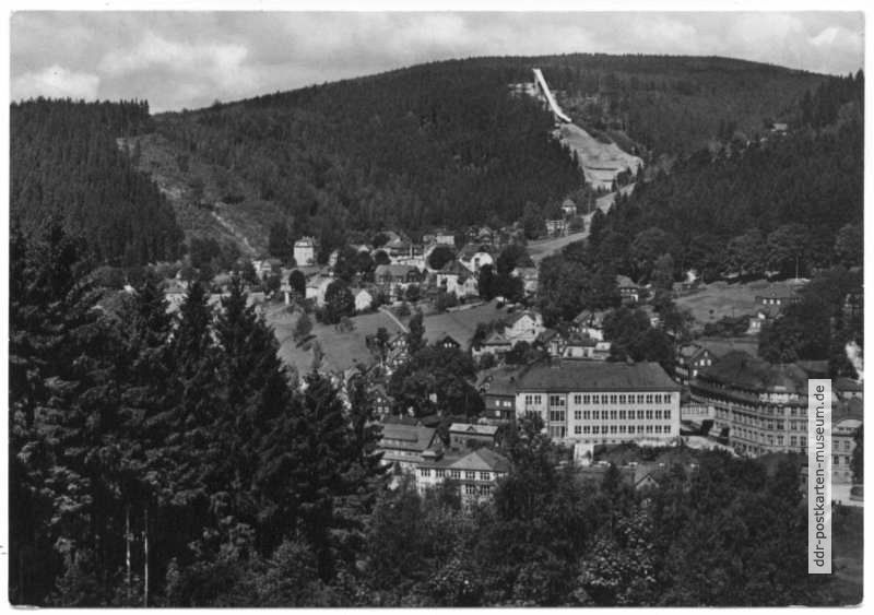 Ortsteil Georgenthal mit Großer Aschbergschanze - 1963