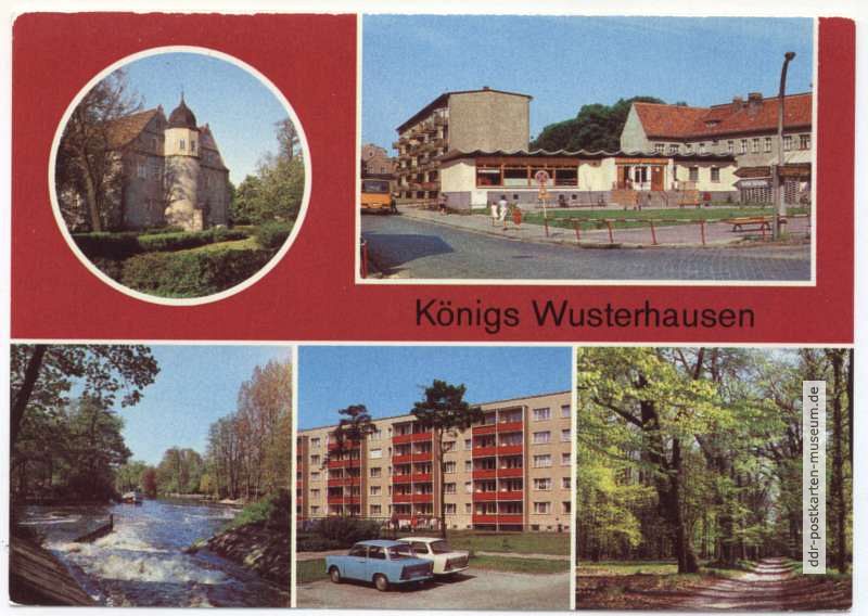 Ehemaliges Jagdschloß, Kaufhalle, Neue Mühle, Neubauten, Tiergarten - 1982