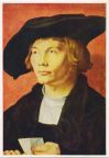 Gemälde "Bildnis eines jungen Mannes" von Albrecht Dürer, Gemäldegalerie Dresden - 1978