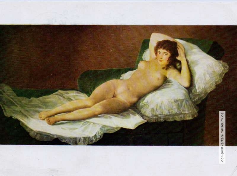 Gemälde "Die nackte Maja" 1800 von Francisco de Goya (Prado, Madrid) - 1976/1982