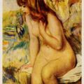 Gemälde "Badende auf einem Felsen" von Auguste Renoir (in Privatbesitz, Paris) - 1964