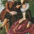 Gemälde "Rubens und seine Frau Isabella Brandt in der Geisblattlaube" 1610 P.P. Rubens - 1972