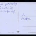 Unzustellbare Geburtstagskarte mit etwas Text, leider die Adresse und Briefmarke vergessen... - 1985