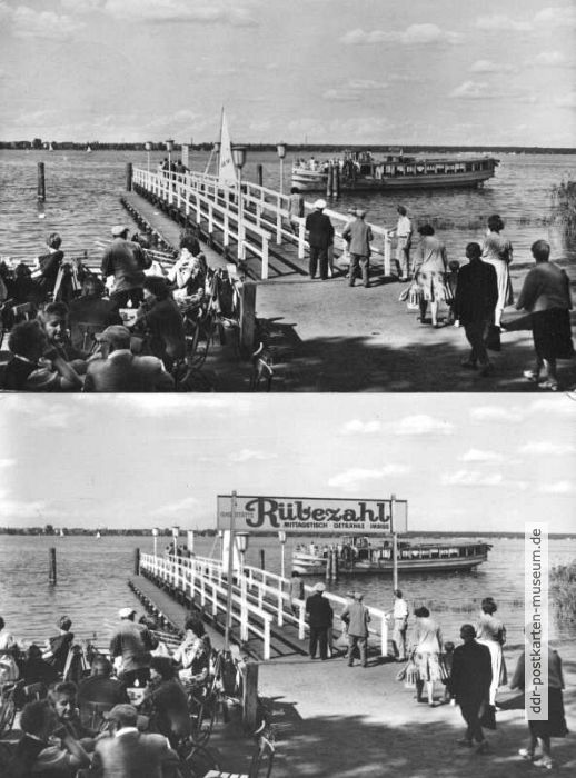 Gleiches Foto ohne und mit aufgesetztem Namensschild "Rübezahl" - 1963/1966