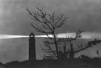Unechter, nachträglich eingesetzter Lichtschein am Leuchtturm Prerow - 1966