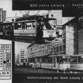 Doppelfunktionskarte: 1. als Fahrkarte für historische Straßenbahn, 2. als Postkarte versendbar - 1965