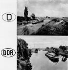 Binnenschiffahrt im Kanal bei Hille (Schleswig-Holstein) und auf Plauer Kanal (Mecklenburg) - 1970 / 1966