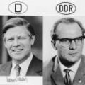 Regierungschefs Helmut Schmidt und Erich Honecker - 1978 / 1971