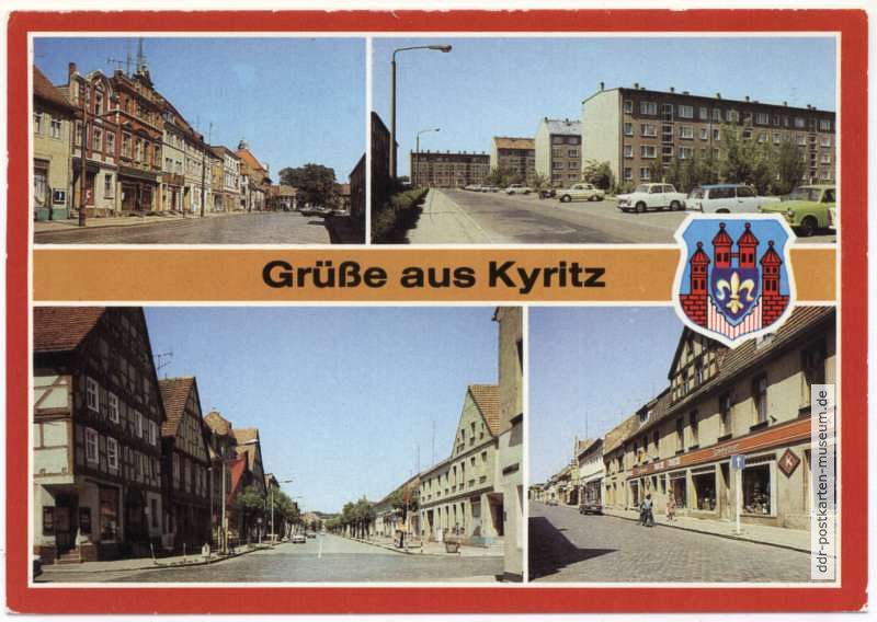 Platz des Friedens, Otto-Grotewohl- / J.-S.-Bach- / Wilhelm-Pieck-Straße - 1984